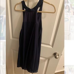 BCBG Navy Halter Dress